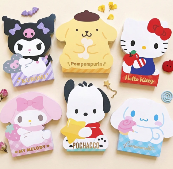 Sanrio Characters Shaped Memo Pad