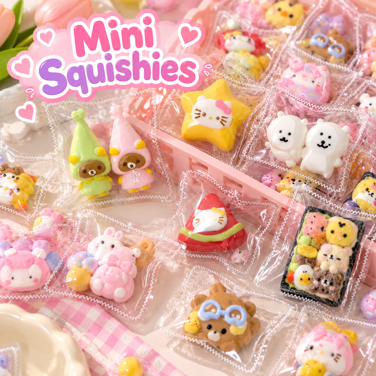 Handmade Mini Kawaii Squishies – Cute Designs