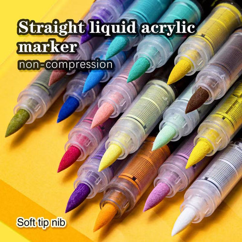 A005 Straight liquid acrylic marker(pair match)