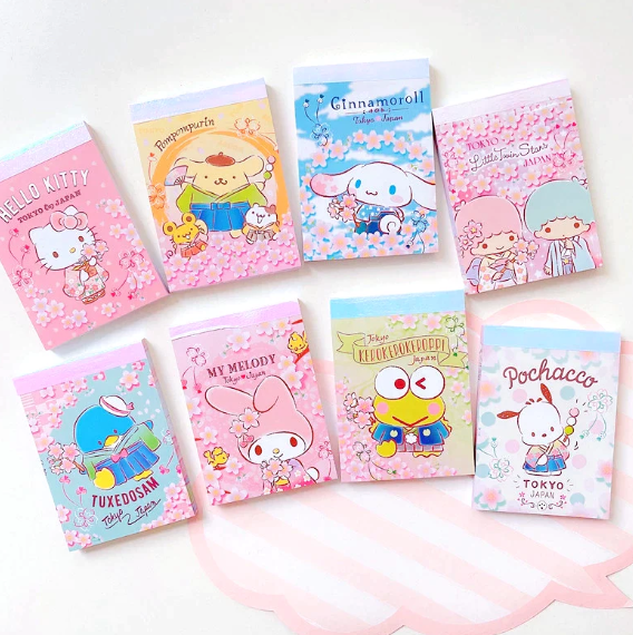 Sanrio Characters Memo Pad - Sakura