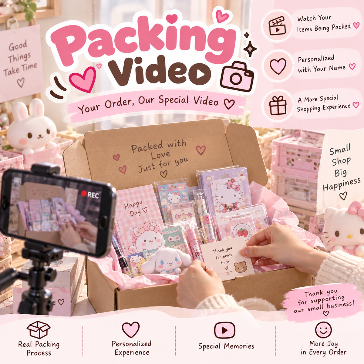 Recording packing video（4 business days)