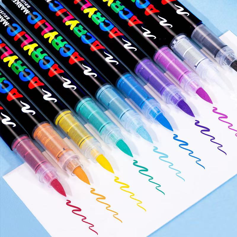A005 Straight liquid acrylic marker(pair match)